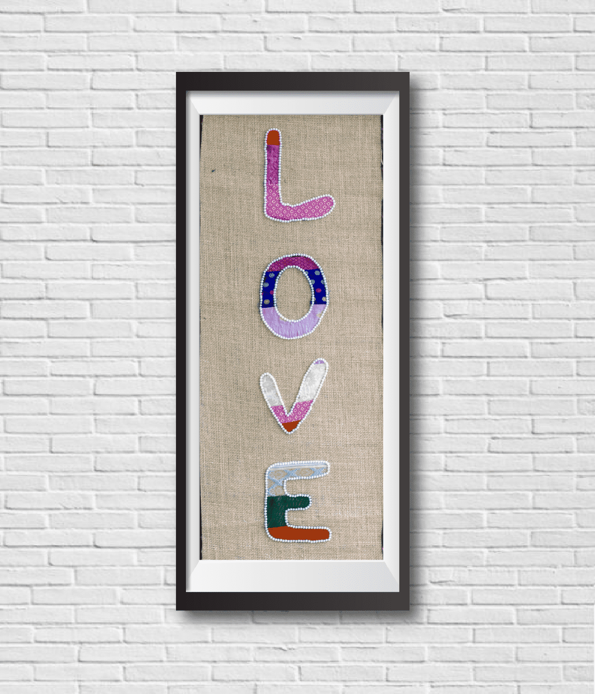 Love In Air Patchwork Art