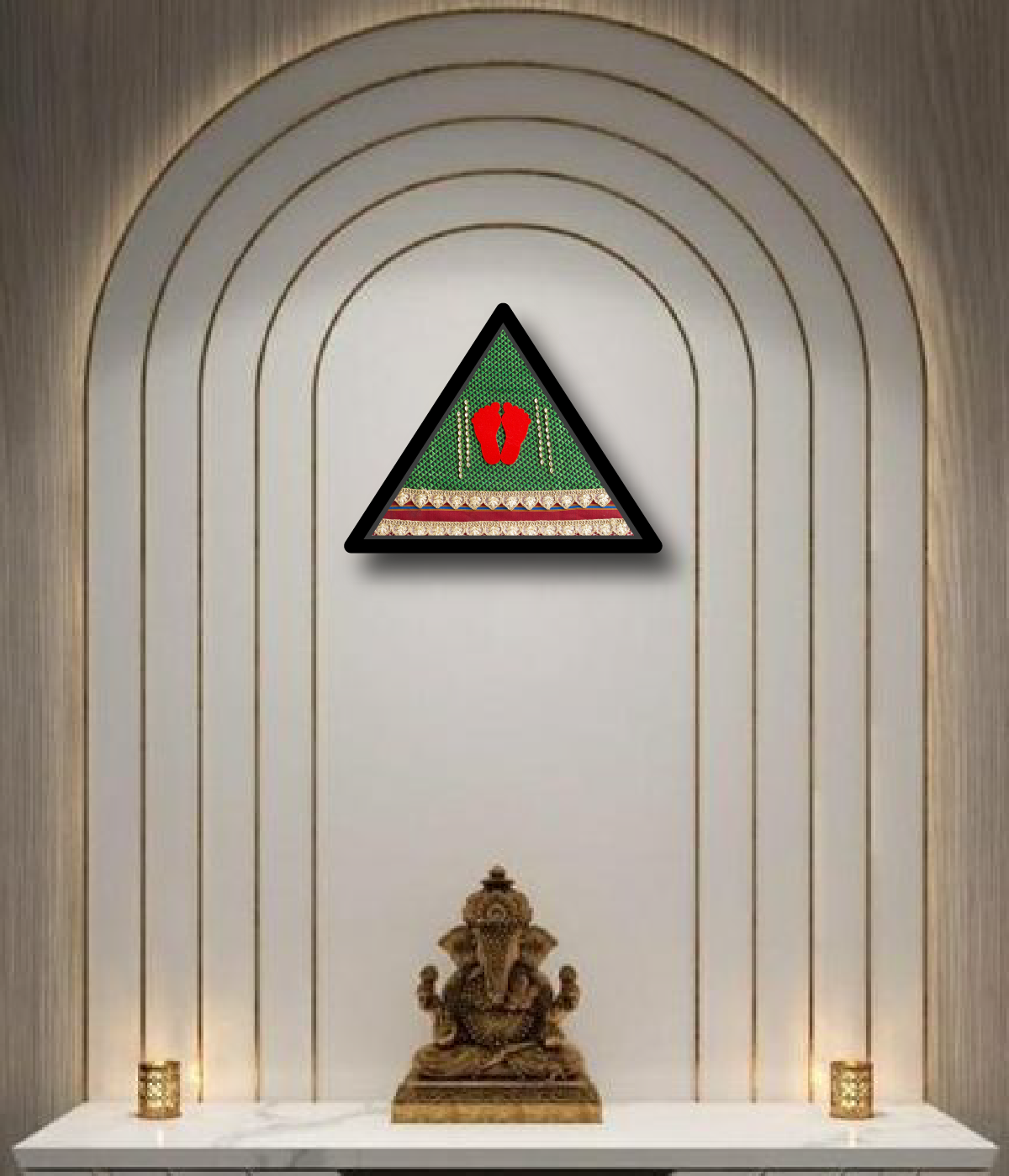 Laxmi Paul Decor Triangle Work Wall Art